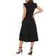 thumbnail image 3 of INSPIRE CHIC Vestidos Midi para Mujeres con Cuello Alto y Mangas Rizadas XL Negro, 3 of 6