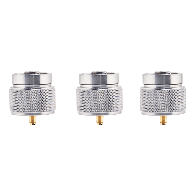 Adaptateur de Réchaud de Camping 3X 1 Lb, Petit Réservoir de Propane, Entrée et Valve Lindal, Sortie EN417, Cylindre, GPL, Cartouche, Convertisseur