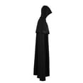 thumbnail image 4 of Hvyesh Men and Women Gothic Hooded Cloak Renaissance Robe Witch Halloween Cosplay Custume, 4 of 5