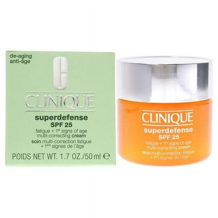 Clinique Superdefense SPF 25 Multi-Correcting Cream, For Combination Oily to Oily Skin, 1.7 oz