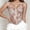 Pink, variant on Women's Summer Floral Corset Crop Top Strap Boned Bustier Cute Bodyshaper Trendy Going Out Tops