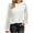 White, variant on Timegard Womens Tops Lace Long Sleeve Drop Shoulder Ruched Blouse Fall Casual Crewneck Comfy Tee Tops