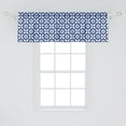 thumbnail image 2 of Ambesonne Moroccan Window Valance, Floral Detail, 54" X 18", Turquoise Dark Blue, 2 of 3