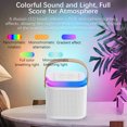 thumbnail image 6 of Eccomum Mini Karaoke Machine, Portable Bluetooth Speaker with 2 Wireless Microphones and LED Lights Karaoke Gifts for Adults Kids Birthday Home Party, White, 6 of 11