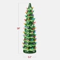 thumbnail image 2 of Best Choice Products Ceramic Christmas Tree, 18in Hand-Painted Holiday Decor w/Multicolor LED Lights  Green, 2 of 8