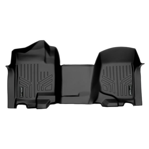 SMARTLINER 1st Row Custom Fit Floor Liners Compatible with 2007 - 2013 Chevrolet Silverado 1500 Double Cab
