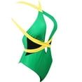 thumbnail image 3 of Women's One Piece Caribbean Flag Rasta Body Shaping Monokini Swimsuit Swimwear Bathing Suit, 3 of 4
