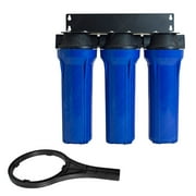 Water Filter Whole House 2.5inx10in Three Stage Filtration System 3/4in Inlet B