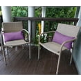 thumbnail image 4 of Vargottam Indoor/Outdoor Polyester Fabric Lumbar Pillow Cover, All-Weather Waterproof Rectangular Cushion Case for Patio Furniture,12" x 20"Set of 2-Lavender, 4 of 7