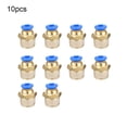 thumbnail image 3 of Youkk 10 Pieces Home Threaded Interface Pneumatic Hose Connector Replacement Pipe Brass Connectors Attachment Hardware PC4-02, 3 of 6