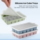 thumbnail image 5 of Bandeja de silicona para cubitos de hielo HANCELANT, paquete de 3 con tapa, sin BPA, 5 of 7