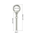thumbnail image 2 of M4x60 3/16"x2.36" Stainless Steel Eye Bolts Threaded Screw Eyebolt Shoulder Ring with Nuts Washers 2 Set, 2 of 5