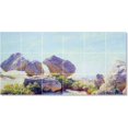 thumbnail image 1 of Ceramic Tile Mural-Charles Courtney Curran Landscapes Painting 166. 72" w x 36" h using (18) 12 x 12 ceramic tiles, 1 of 3