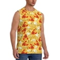 thumbnail image 2 of Bingfone Beer And Crawfish Pattern Men's Tank Tops Workout Sleeveless Tee Shirts Running Beach Tanks for Men-Large, 2 of 7