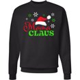 thumbnail image 2 of Inktastic Mama Claus with Christmas Santa Hat and Snowflakes Adult Sweatshirt, 2 of 4