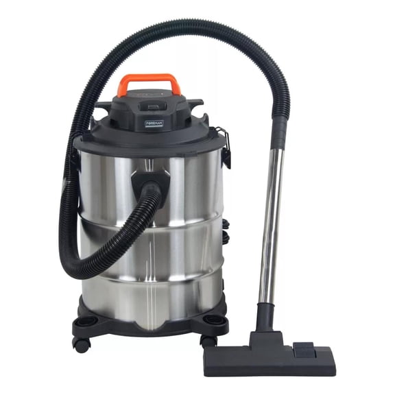 Aspiradora De Mano Foreman Industrial Acero Inoxidable Capacidad 35L Sólidos y Líquidos 2200W