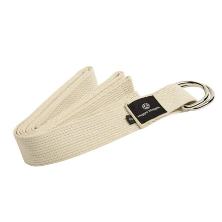 Hugger Mugger 8 ft. Cotton Yoga Strap with D-Ring