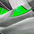 thumbnail image 5 of Homewish Green Swirl Geometric Kitchen Curtains,Modern Abstract Black Out Curtains Pack of 2 (42x63 Each), 5 of 6