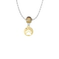 thumbnail image 2 of Delight Jewelry Goldtone Bear Paw Silhouette Mia Monkey Charm Necklace, 2 of 4