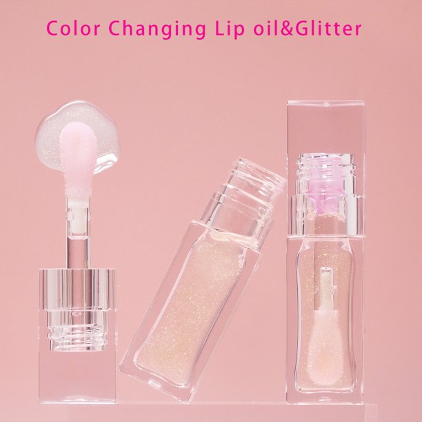 Fiudx Ofertas Flash Del Día Aceite De Labios Que Cambia De Color, Aceite Para El Cuidado De Los Labios, Patrón De Labios Que Se Desvanece, Taza Antiadherente, Espejo Que No Se Decolora, Esmalte De La