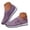 Purple, variant on Pandaie Slip on Sneakers Women Walking Shoes Side Lace up Tennis Lightweight Breathable Mesh Nurse Orthopedic Workout Gym Sport Shoes (Black,6)