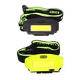 thumbnail image 2 of Injueey Faro COB indicador de ajustable interruptor de presión faro multimodos USB recargable linterna de cabeza para acampar al aire libre Iluminación y accesorios Amarillo Injueey HA074632-02, 2 of 6