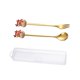 thumbnail image 4 of Juego de cucharas navideñas BLESIY Acero inoxidable Cucharas de postre, 4 of 8
