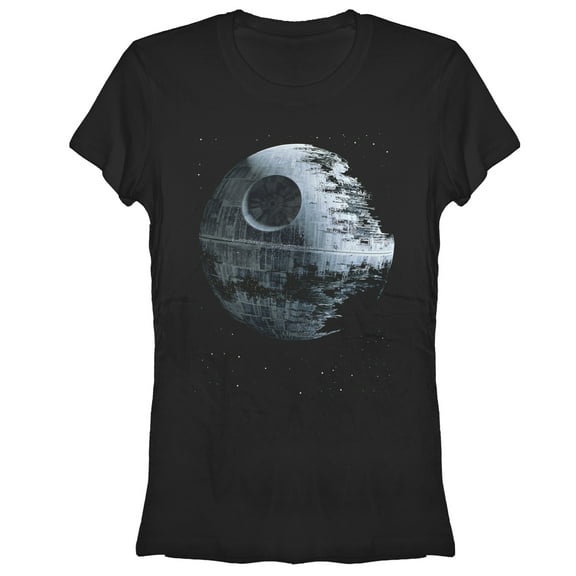 Junior's Star Wars Death Star Graphic Tee Black Small