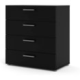 thumbnail image 6 of Tvilum Loft 4 Drawer Chest Dresser for Adults, Matte Black, 6 of 15