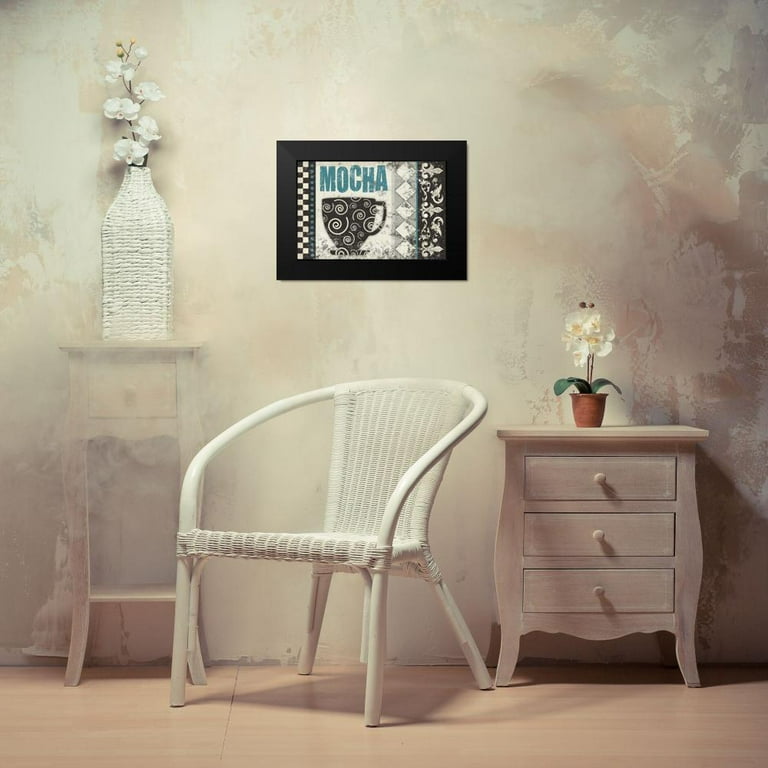 Hogan Melody 18x13 Black Modern Framed Museum Art Print Titled Mocha Chocolat Walmart