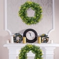 thumbnail image 4 of Twfbrm Christmas Wreath Artificial Green Leaves Wreath, Front Door Wreath, Hanging Wall Windows Decoration Holiday Festival Wedding Decor, 4 of 7