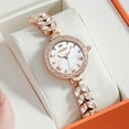 thumbnail image 3 of OLEVS Watches for Women Fashion Dress Analog Quartz Rose Gold Plated Stainless Steel Waterproof Luminous Luxury Ladies Watches Women Wrist Watches Gift Relojes para Mujer Pink/Purple/Green/Blue, 3 of 14