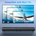 thumbnail image 6 of Sound Bar for Smart TV, 100W Bluetooth 5.3 Soundbar, 2-in-1 Detachable Sound Bar for TV, ARC/Optical/AUX, Surround Sound System for TV, Home Theater Speaker TV/PC/Projector, 6 of 7