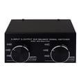 thumbnail image 2 of Balanced 3 Input to 3 Output Fully Balanced XLR Signal Passive Stereo Selector Switch Switcher / Balanced XLR to Unbalanced  Audio Converter / No Loss Switching / No External, 2 of 7