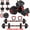 20LBS (10LBS Pair), variant on Adjustable Dumbbell Set, 70/90lbs Free Weights Set with Upgraded Nut, 4in 1 Weight Set Used as Kettlebells, Barbell, Push up Stand, Fitness Exercise for Home Gym Suitable Men/Women