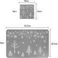 thumbnail image 2 of 12 manteles de Navidad y posavasos para decoración de mesa de comedor navideña (plateado), 2 of 5