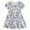 Blue town, variant on WIBACKER 2-7T Kids Girls Summer Casual Dresses Cotton Short Sleeve Crew Neck Dress for Toddler - 1 Piece Blue Town