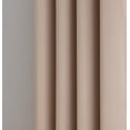 thumbnail image 3 of DecoSource - 1 Extra Wide Premium Patio Panel - 102 Inch Wide - 84" Long - 16 Grommets - Ideal for Sliding and Patio Doors - Thermal Insulated Blackout Curtain 102" x 84", Taupe, 3 of 4