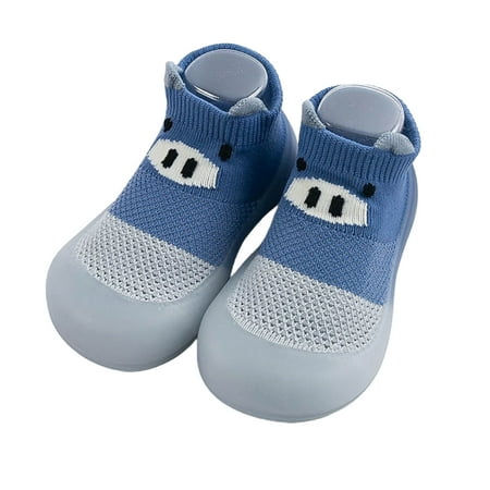 

Aojekbee Baby Sock Shoes Toddler Cartoon Soft Rubber Sole Non Slip Indoor Floor Slipper for Infant First Walking Trainers Shoe
