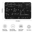 thumbnail image 3 of Math Equations Calculus Black Pattern Bathroom Rugs Mat,Non Slip Microfiber Bathroom Rug,Rubber Backing,Soft Bathroom Mats for Bathroom Floor,Tub and Shower,17x27in(43x68cm), 3 of 5