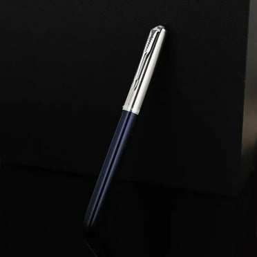 2022 JinHao 86 Fountain Pen Classic Spin Stainless steel plastic blue red Signature Stationery Supplies Ink Pens Blue 0.38