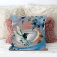 thumbnail image 3 of Amrita Sen Curious Humming Bird Throw Pillow in Gray Orange Blue 20x20, 3 of 5