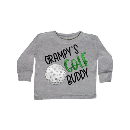 

Inktastic Grampy s Golf Buddy with Golf Ball Gift Toddler Boy or Toddler Girl Long Sleeve T-Shirt
