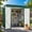 Green, variant on 5'x3' Outdoor Storage Shed, Galvanized Metal Shed with Lockable Door & Air Vent, Weather-Resistant Shed for Backyard/Patio/Garden/Lawn, Dark Gray