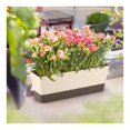 thumbnail image 5 of QZS Modern Plastic Plant Pot,12x3.8x4.6In Durable Flower Box with Drainage Holes for Garden,Balcony,Indoor,Outdoor,1Pack, 5 of 6