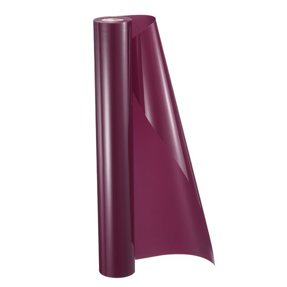Unique Bargains HTV Heat Transfer Vinyl 11.8" x 15ft Roll PU Wine Red Iron on Vinyl for All Cutter Machine, Easy to Cut & Weed