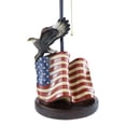 thumbnail image 4 of Soaring Bald Eagle With American Flag Memorial Table Lamp Figurine 19" Tall, 4 of 4