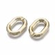 thumbnail image 2 of Spray Painted CCB Plastic Linking Rings Quick Link Connectors For Jewelry Cable Chains Making Oval Faceted Gold 26x18x5.5mm Inner Diameter: 8x15mm, 2 of 3
