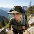 thumbnail image 3 of Solar Powered Fan Hat, Wide Sun Hat 2 USB Solar Charging Fans, Upgraded Outdoor Protection Bucket Hat for Fishing Hiking Gardening Beach, 3 of 6