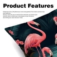 thumbnail image 2 of Flamingo Velvet Throw Pillow Covers Set with Unique Patterns - 16x16, 18x18, 20x20 Inches - 2 Throw Pillow Inserts & Covers for Any Occasion, 2 of 6